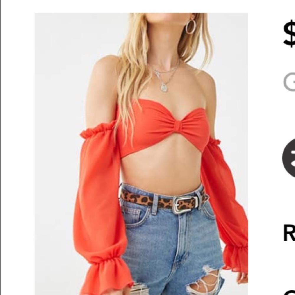 Red Crop Top